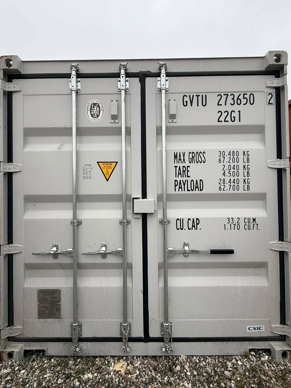 Isolerede 20 fods container