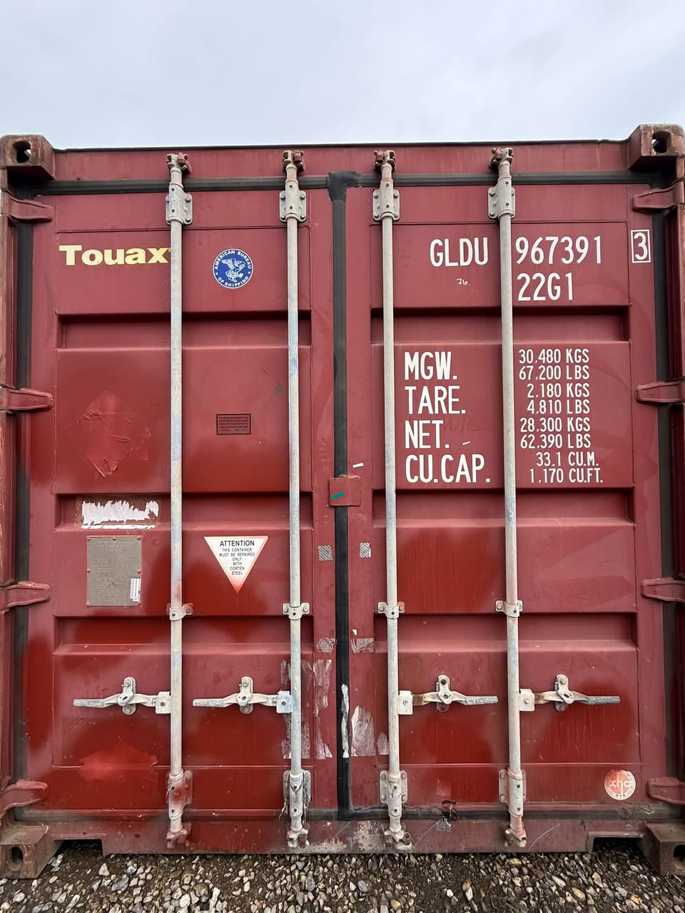 Sødygtig 20 fods container