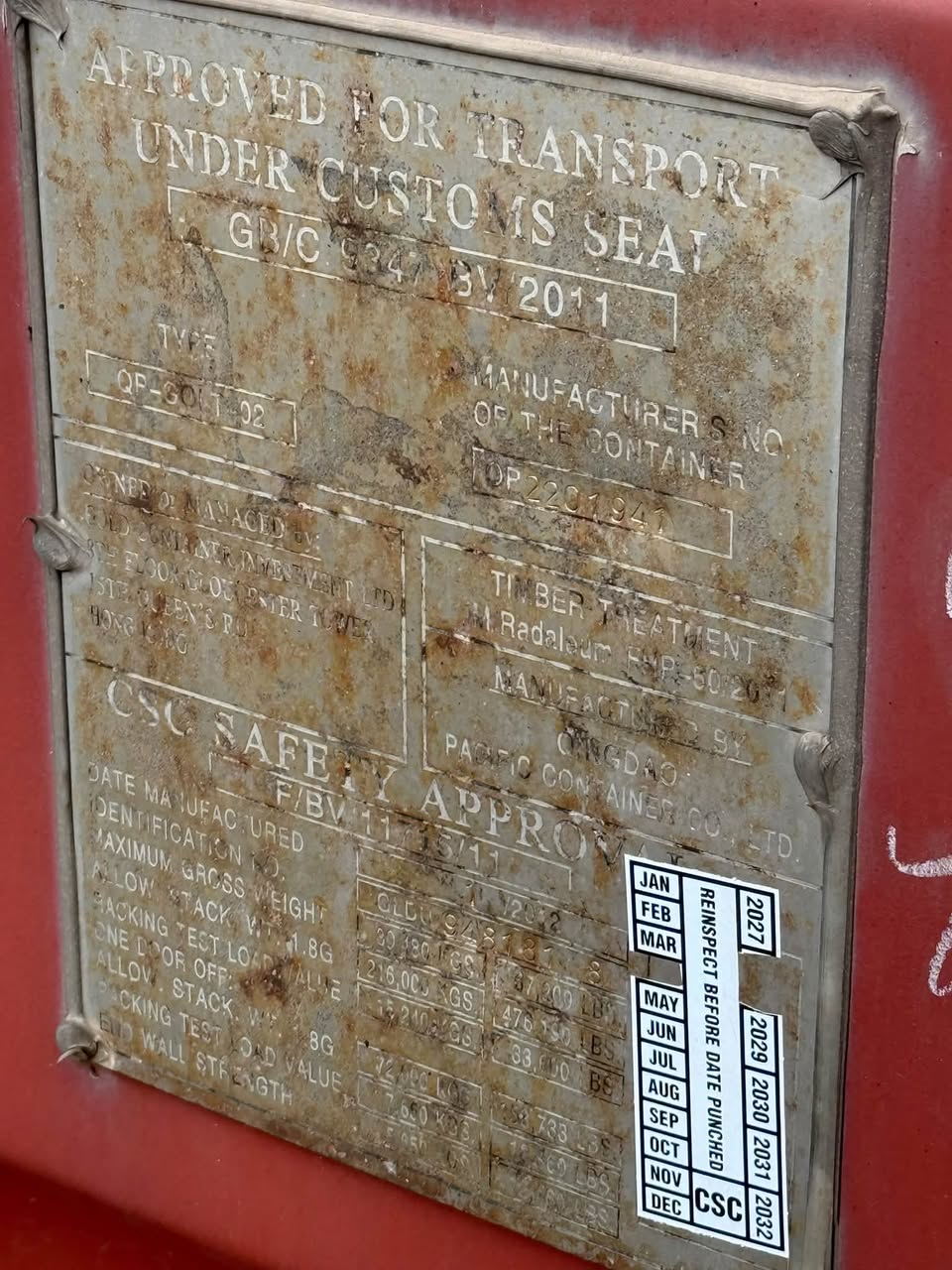 Sødygtig 20 fods container
