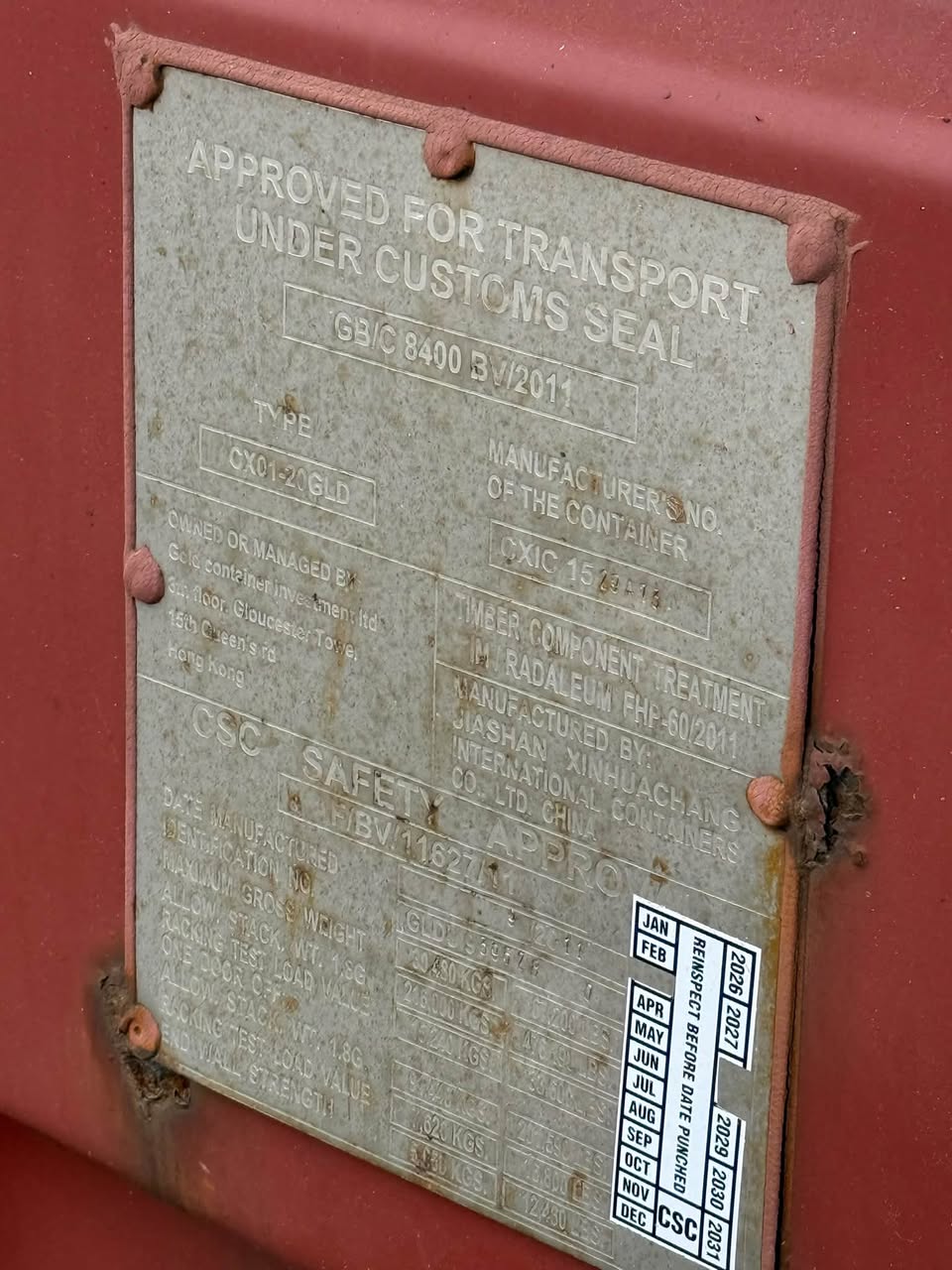 Sødygtig 20 fods container
