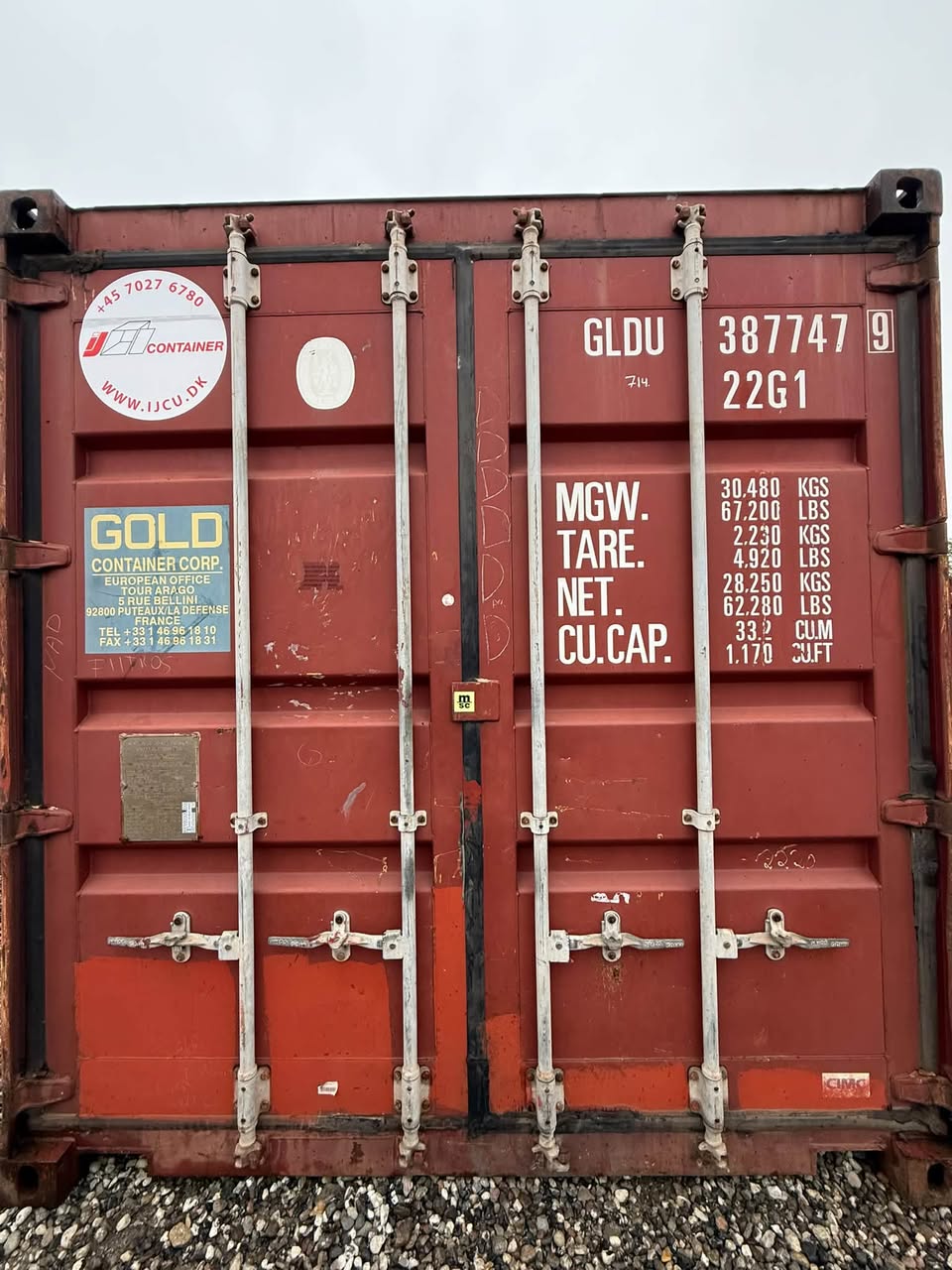 Sødygtig 20 fods container