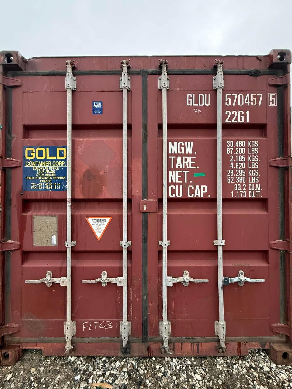 Sødygtig 20 fods container