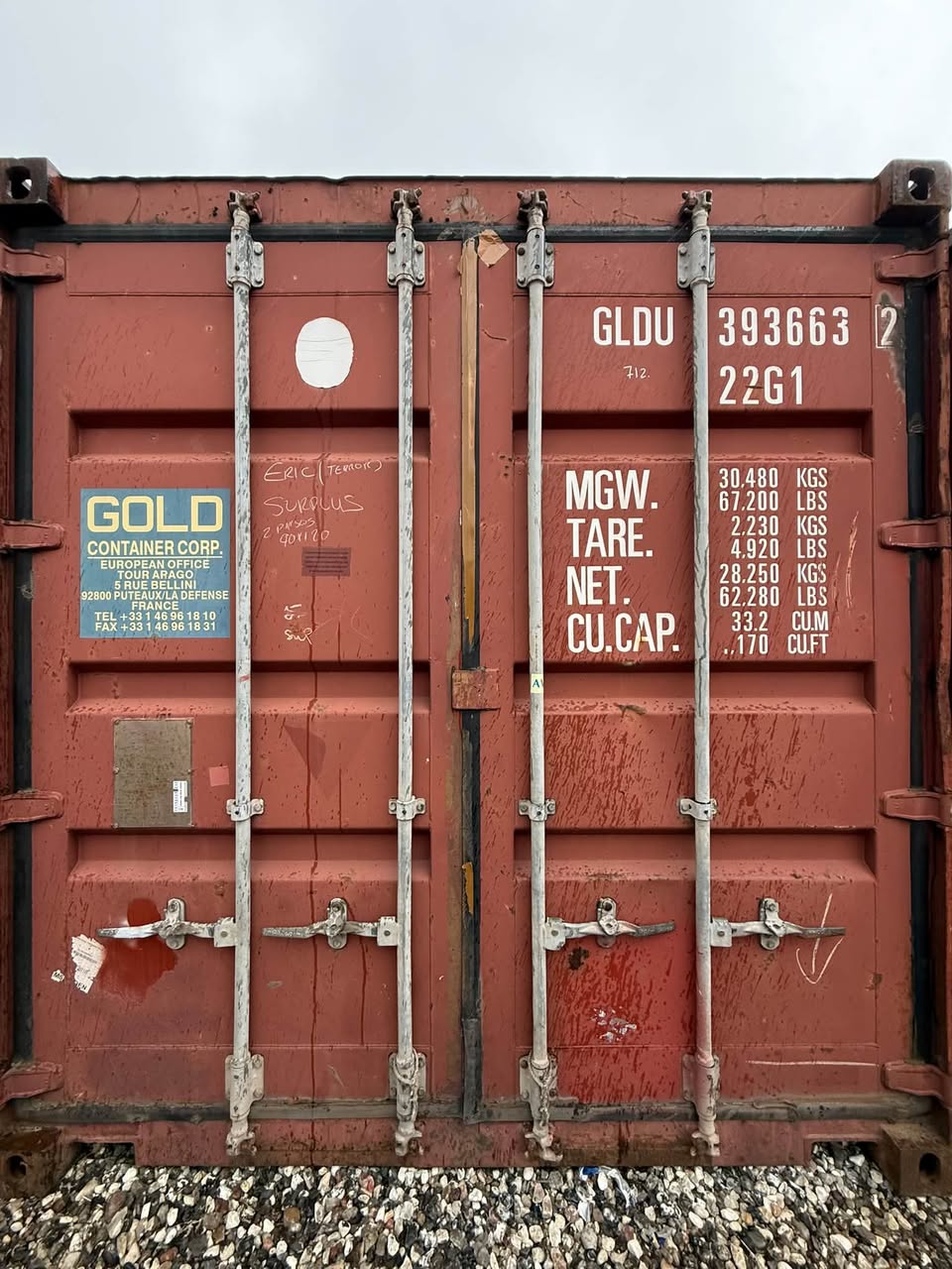 Sødygtig 20 fods container